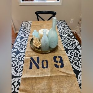 Custom Numbered Burlap Table Runners